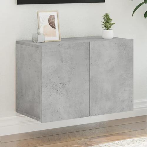 Væghængt tv-bord 60x30x41 cm betongrå