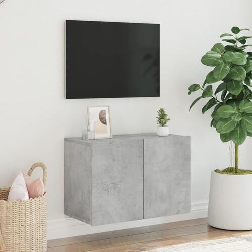 Væghængt tv-bord 60x30x41 cm betongrå