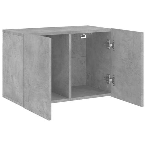 Væghængt tv-bord 60x30x41 cm betongrå