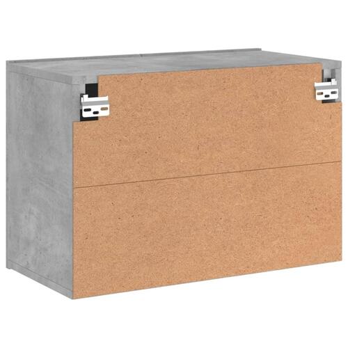 Væghængt tv-bord 60x30x41 cm betongrå