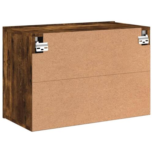 Væghængt tv-bord 60x30x41 cm røget egetræsfarve