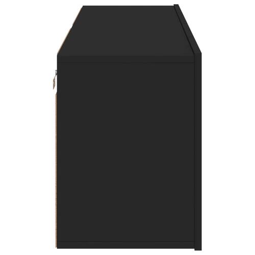 Væghængte tv-borde 2 stk. 60x30x41 cm sort