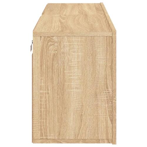 Væghængte tv-borde 2 stk. 60x30x41 cm sonoma-eg