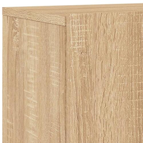 Væghængte tv-borde 2 stk. 60x30x41 cm sonoma-eg