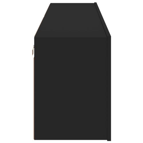 Væghængte tv-borde 2 stk. 80x30x41 cm sort