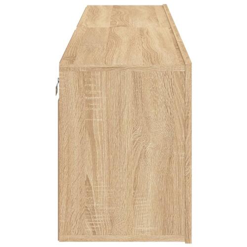Væghængte tv-borde 2 stk. 80x30x41 cm sonoma-eg