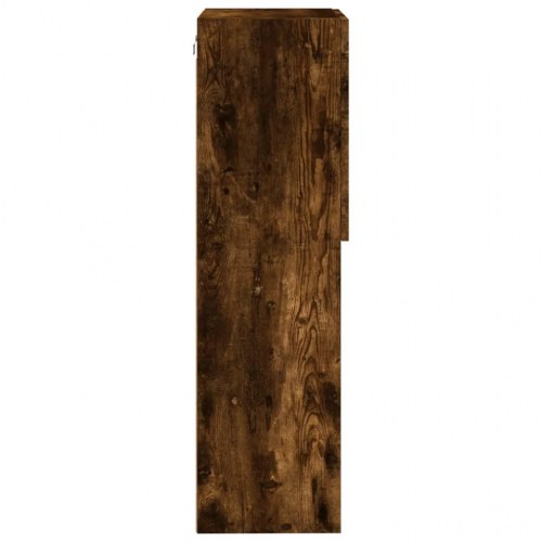 Væghængt tv-bord med RGB LED-lys - 40,5×30×102 cm, røget egetræsfarve