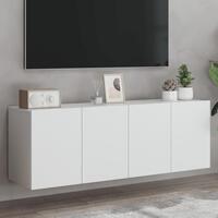Væghængte tv-borde 2 stk. 60x30x41 cm hvid