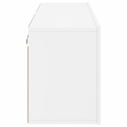 Væghængte tv-borde 2 stk. 60x30x41 cm hvid