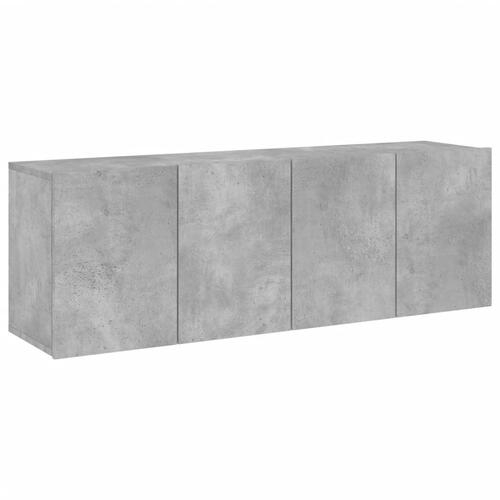 Væghængte tv-borde 2 stk. 60x30x41 cm betongrå