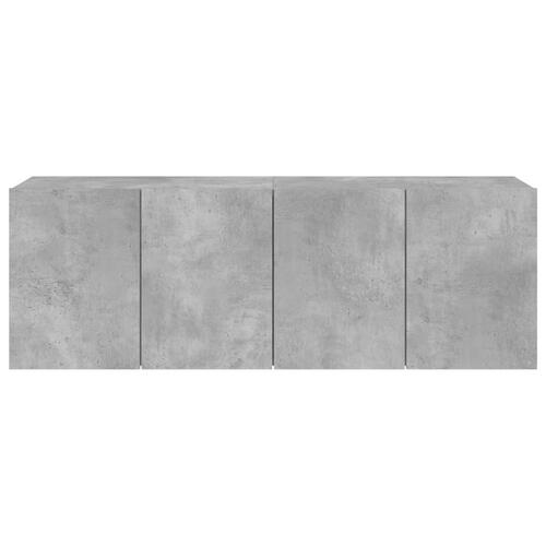 Væghængte tv-borde 2 stk. 60x30x41 cm betongrå