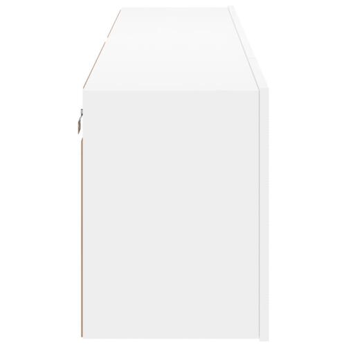 Væghængte tv-borde 2 stk. 80x30x41 cm hvid