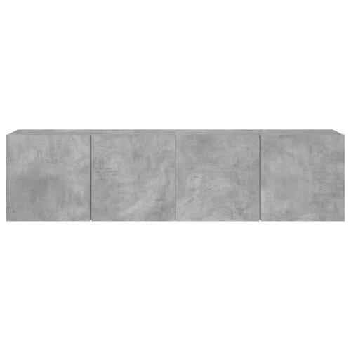 Væghængte tv-borde 2 stk. 80x30x41 cm betongrå