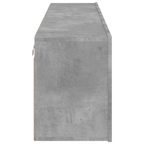 Væghængte tv-borde 2 stk. 80x30x41 cm betongrå