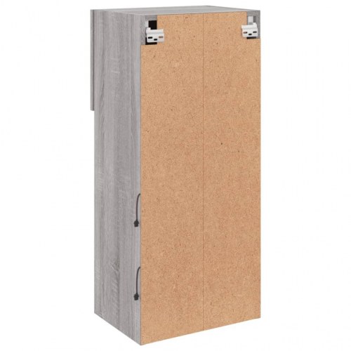 Væghængt tv-bord med RGB LED-lys 40,5×30×90 cm - grå sonoma-eg