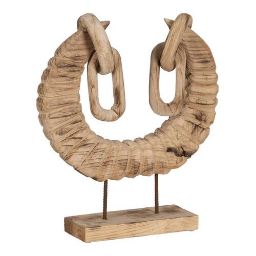 Dekorativ figur Natur Horn 50 x 12 x 42 cm