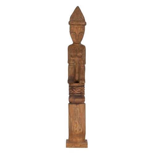 Dekorativ figur Natur Afrikansk mand 14 x 14 x 88,5 cm