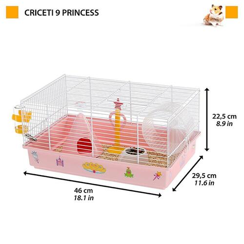 Bur Ferplast Criceti 9 Princess Metal Plastik 46 x 42,5 x 23 cm (1 Dele)