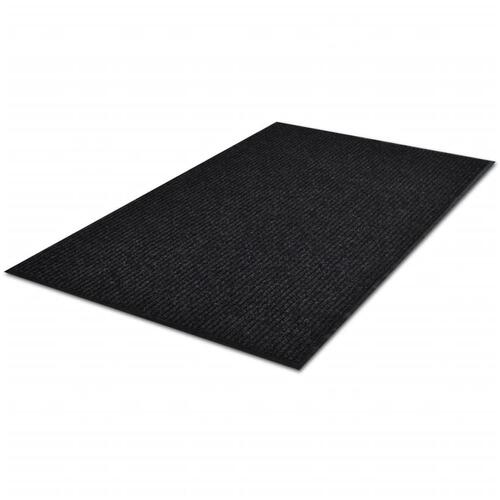 Sort PVC Dørmåtte 90 x 60 cm