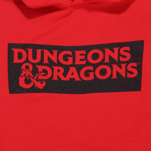 Unisex Hættetrøje Dungeons & Dragons Logo Rød S