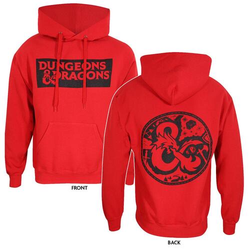 Unisex Hættetrøje Dungeons & Dragons Logo Rød S