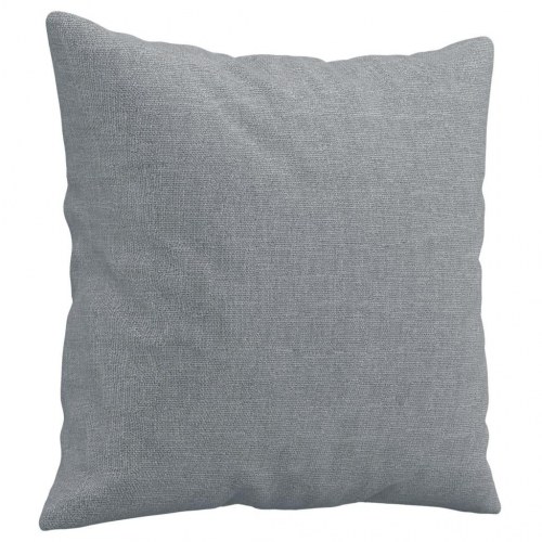 2-personers sofa med pyntepuder 140 cm - stof, lysegrå