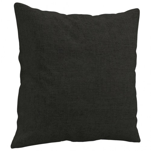 3-personers sofa med pyntepuder - 180 cm stof, sort
