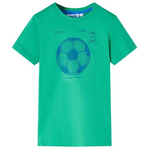 T-shirt til børn str. 128 grøn