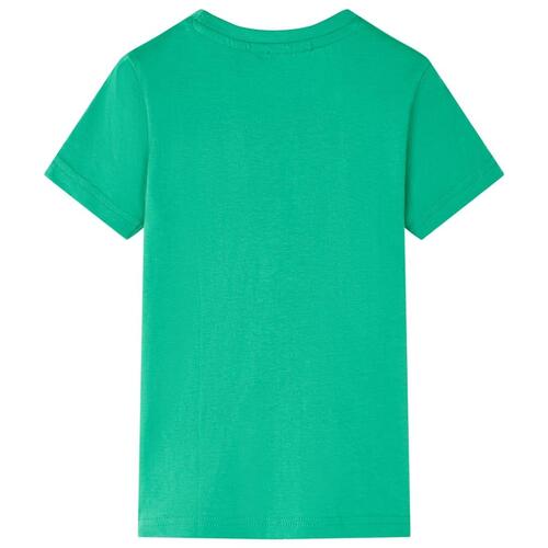 T-shirt til børn str. 128 grøn