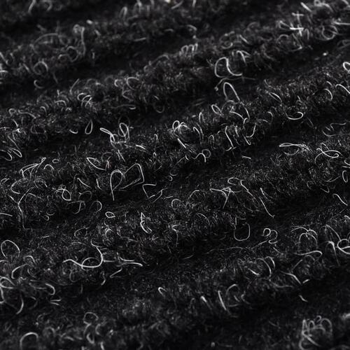 Dørmåtte 90 x 150 cm PVC sort