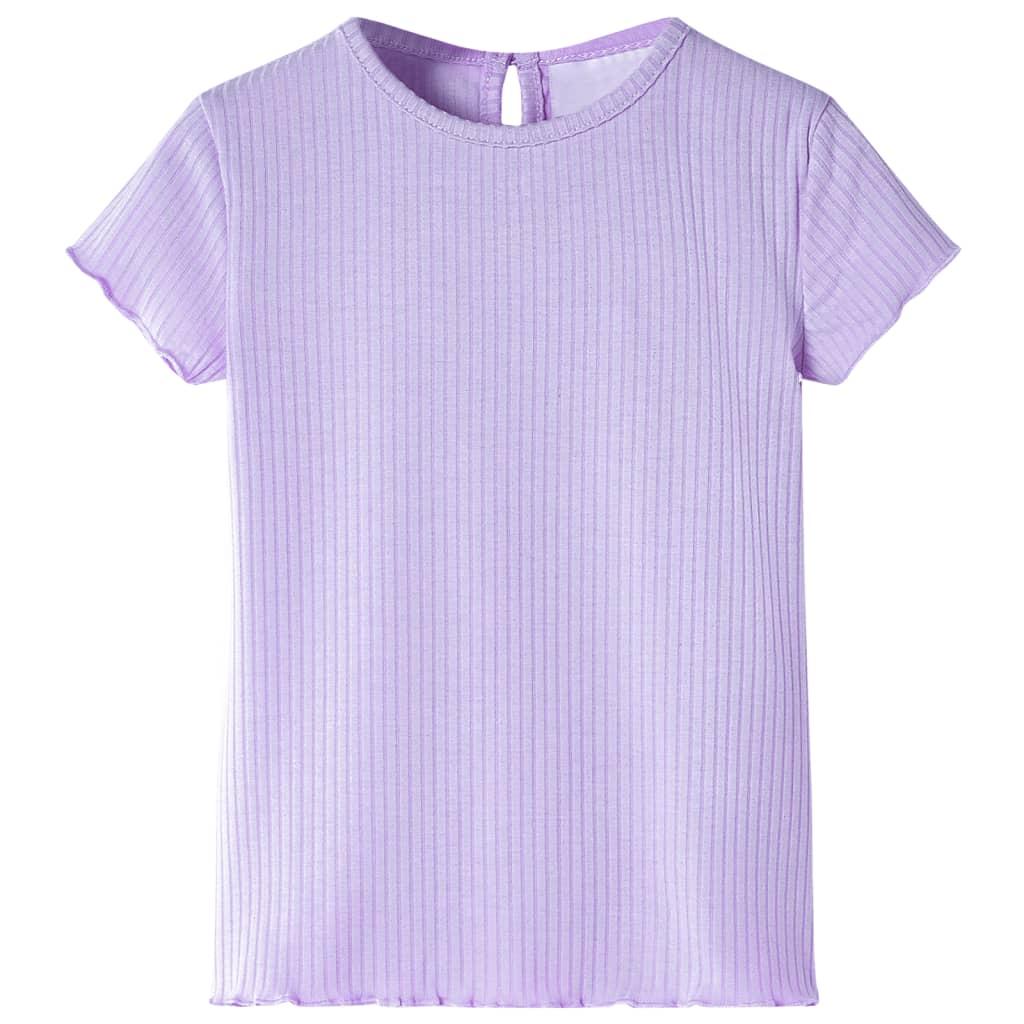 T-shirt til børn str. 104 lilla billede