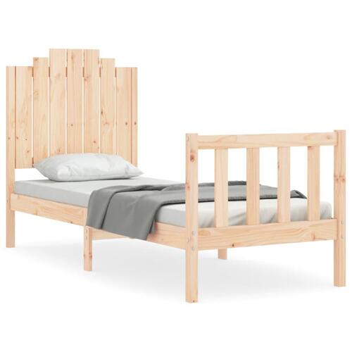 Sengeramme med sengegavl Small Single massivt træ