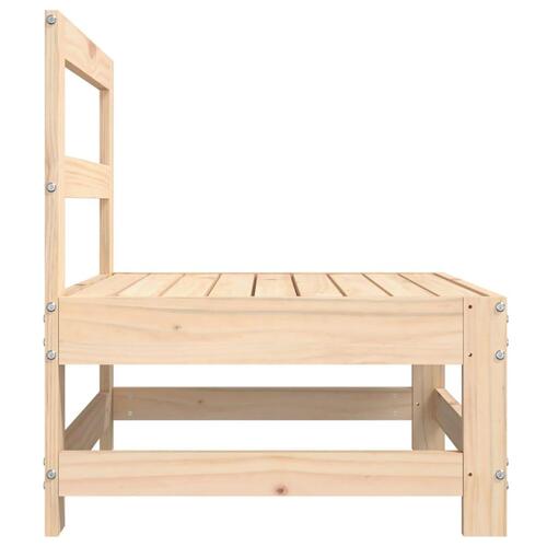 Midtermodul til havesofa massivt fyrretræ