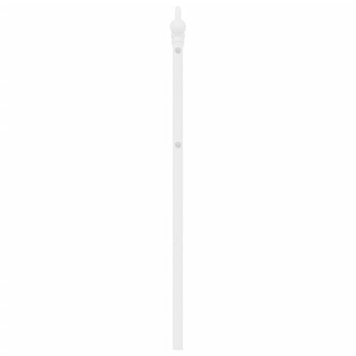 Sengegavl 150 cm metal hvid
