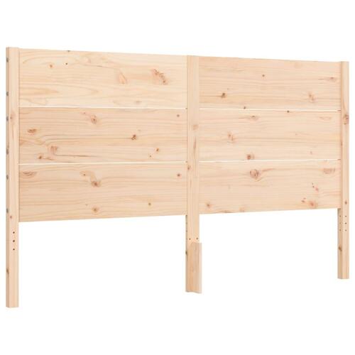 Sengeramme med sengegavl 160x200 cm massivt træ