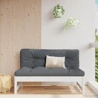 Midtermodul til havesofa 120x80 cm massivt fyrretræ hvid