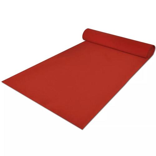 Rød løber 1x5 m ekstra tung 400 g/m2