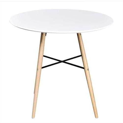 Spisebord MDF rundt hvid
