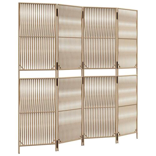 Rumdeler 4 paneler polyrattan beige