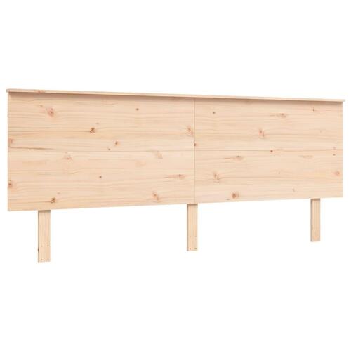 Sengeramme med sengegavl Super King Size massivt træ