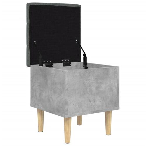 Skobænk 42x42x46 cm konstrueret træ betongrå