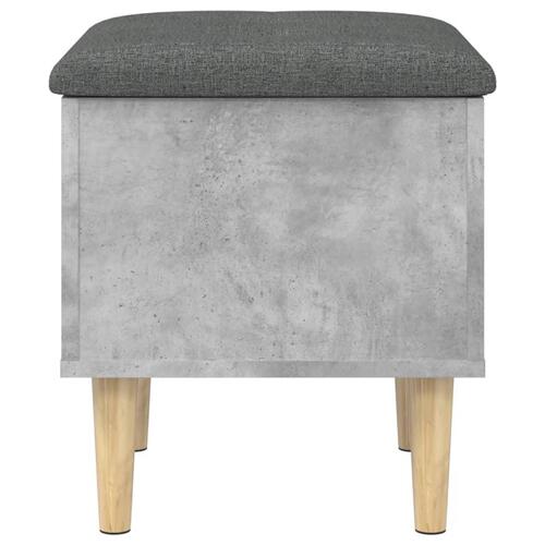 Skobænk 42x42x46 cm konstrueret træ betongrå