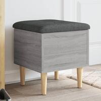 Skobænk 42x42x46 cm konstrueret træ grå sonoma-eg