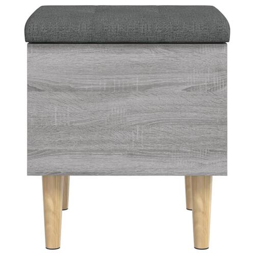 Skobænk 42x42x46 cm konstrueret træ grå sonoma-eg