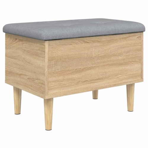 Skobænk med opbevaring 62 x 42 x 46 cm i sonoma-eg