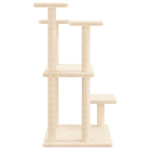 Kradsetræ med platforme 98,5 cm cremefarvet