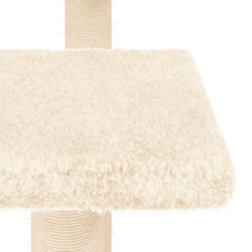Kradsetræ med platforme 98,5 cm cremefarvet