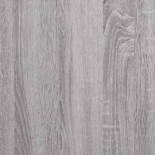 Opbevaringsbænk 102x42x46 cm konstrueret træ grå sonoma-eg