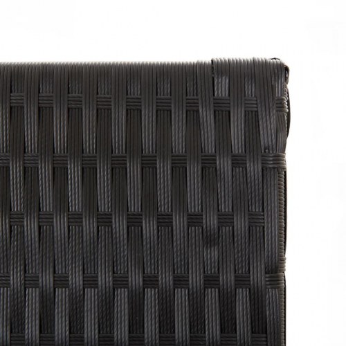 Rumdeler 4 paneler polyrattan sort