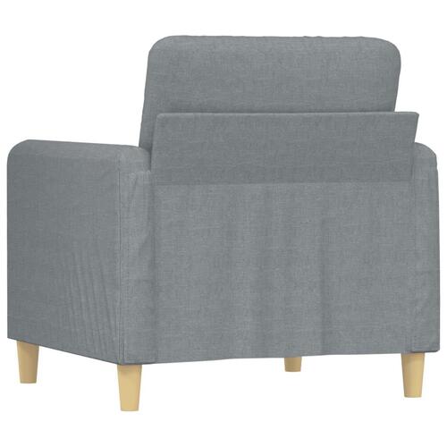 Lænestol 60 cm stof lysegrå